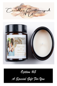 Custom Wedding Keepsake Candles