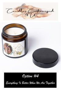 Custom Wedding Keepsake Candles