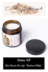 Custom Wedding Keepsake Candles
